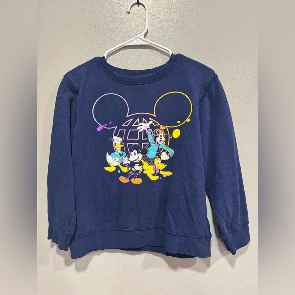 Disney Sweater Mickey Pluto and Friends Youth Size Large